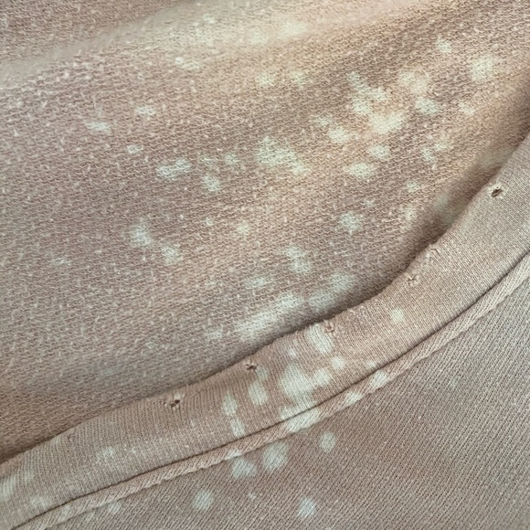 Joe's Distressed Bleach Crop Sweatshirt - Picture 4 of 6